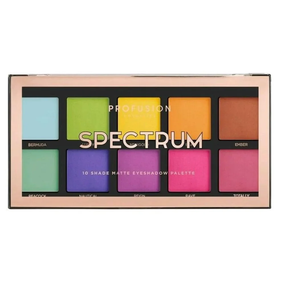 New Profusion Cosmetics 10 Shade Spectrum Multi-Color Eyeshadow Palette